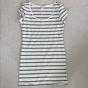 Striped cotton dress